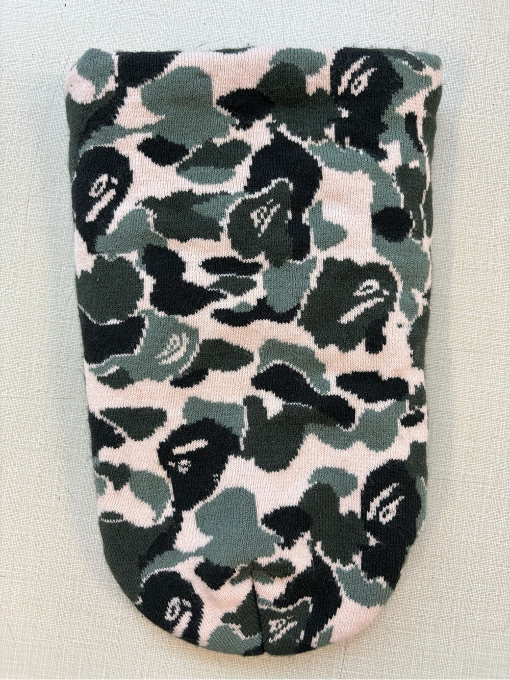 Bape Pink Green Black Camo Beanie